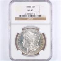 1882-S Morgan Dollar NGC MS65