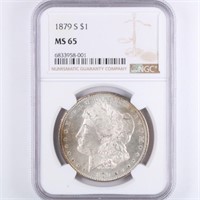 1879-S Morgan Dollar NGC MS65