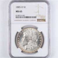 1885-O Morgan Dollar NGC MS65