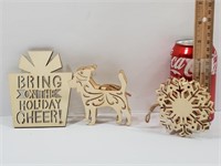 Laser Cut Christmas Ornaments