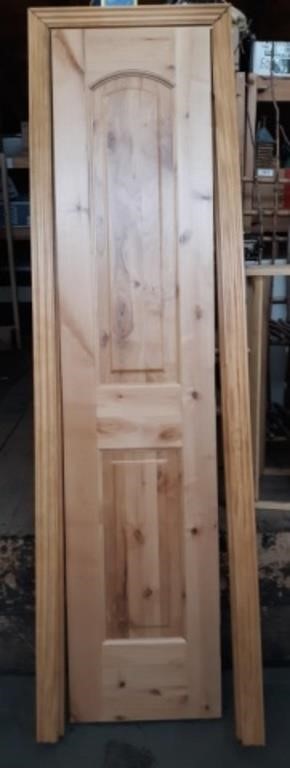 18x80 Knotty Alder Door with Frame