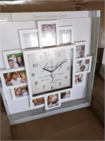 Picture frame clock new 20 inches by 20 inches.
