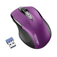 TECKNET Wireless Silent Mouse, Quiet Click, 2.4G O