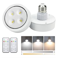 KELUOLY Battery Operated Light Bulbs Sets of 2, LE