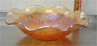 Vintage Carnival Glass fruit bowl