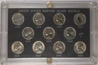 Lot of 11: Silver War Nickels