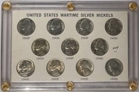 Lot of 11: Silver War Nickels