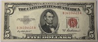 1953 Series $5 Red Seal - Unc