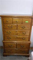 CHEST ON CHEST, CHEST OF DRAWERS 36 1/2 x 18 x 56