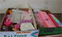 (2) Boxes Barbie Supplies