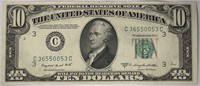 1950 C Series $10 Federal Reserve Note