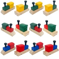 Podzly 12 Pack of Wooden Train Whistles - Fun Nois