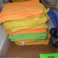 MICROFIBER TOWELS (1 NEW PKG), ASST. SHOP TOWELS