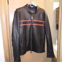 HARLEY DAVIDSON LEATHER JACKET (LG)