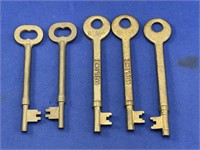 5 Railway Lock Keys
