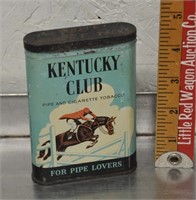 Vintage Kentucky Club tobacco tin