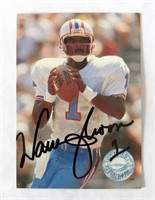 Warren Moon 1 HOF 2006 Signed Autographed Card