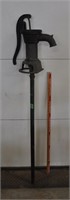 Vintage well hand pump on pole, see pics