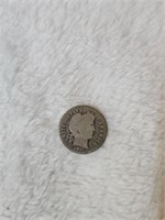 1911 Silver Barber Dime