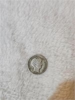 1912 D Silver Barber Dime