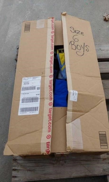 Box of Boys Size 6 Cloths