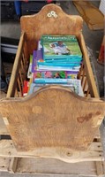 Vintage Play Crib With Kids Books