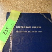 JEFFERSON NICKELS IN COIN BOOK