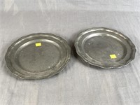 2 Pewter Plates