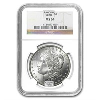 1878-1904 MS64 NGC Morgan Silver Dollar