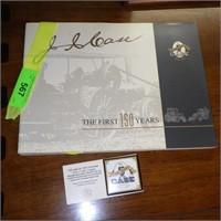 1992 J. I. CASE FIRST 100 YEARS BOOK & PIN