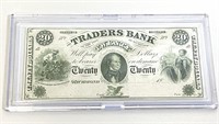 Civil War Traders Bank of Richmond Va Grade CU-70
