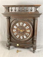 Victorian Wall Clock with Porcelain Dial Numbers