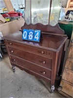 antique dresser with mirror