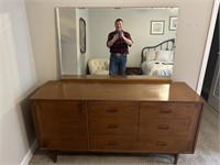 Kroehler Dresser with mirror - 62” W