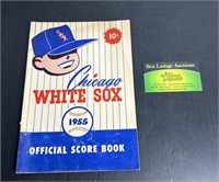 White Sox 1955 Score Book