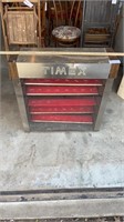 Timex watch display, rough condition