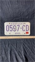 KY license plate