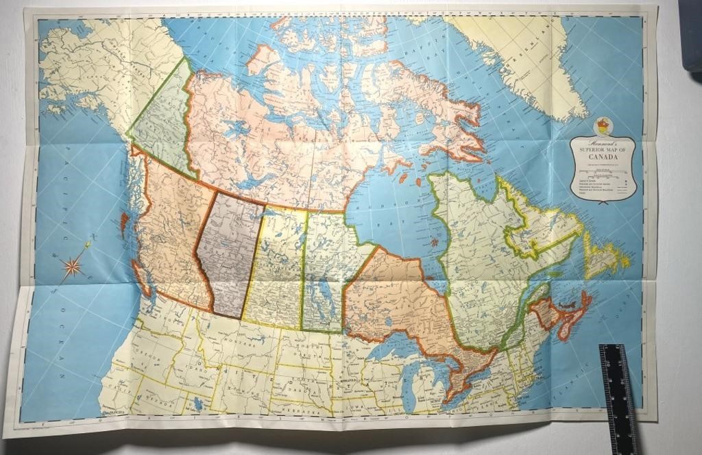 Hammond's Superior Map of Canada, 1957