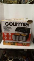Gourmia dual basket digital air fryer opened