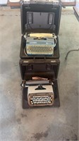 2 vintage typewriters