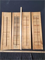 4 Wooden shutters