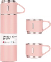 3 Cups Vacuum Flask Set, 12oz