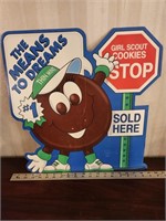 Great Vintage Girl Scouts stand up advertisement