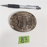 Texas A&M University belt buckle