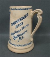 Bernheimer Bros. Stoneware Advertising Mug