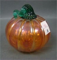 Maker? Carnival Glass Pumpkin
