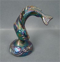 Fenton Jumping Trout Carnival Glass Paperweight