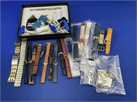 Collection of Watch Straps and Repair Kit