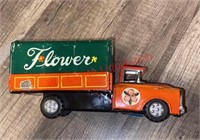 Tin Toy: Antique Japanese Flower delivery truck