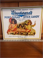 Woodward stick candy & Campbell's metal signs